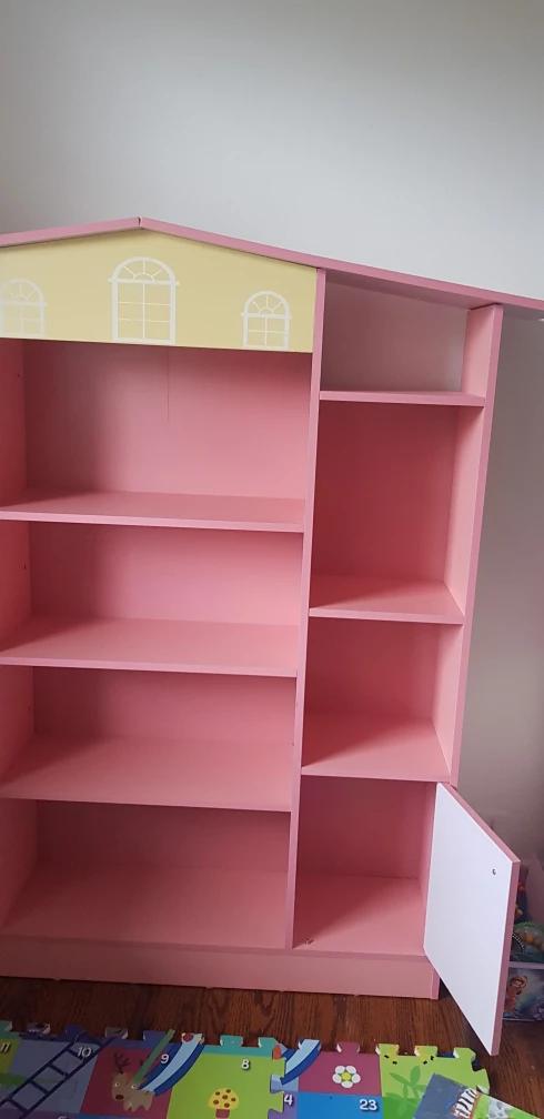 Wooden dollhouse bookcase storage - photo 2