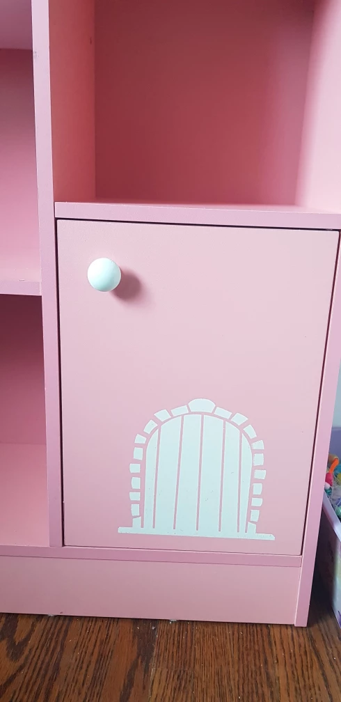 Wooden dollhouse bookcase storage - photo 3