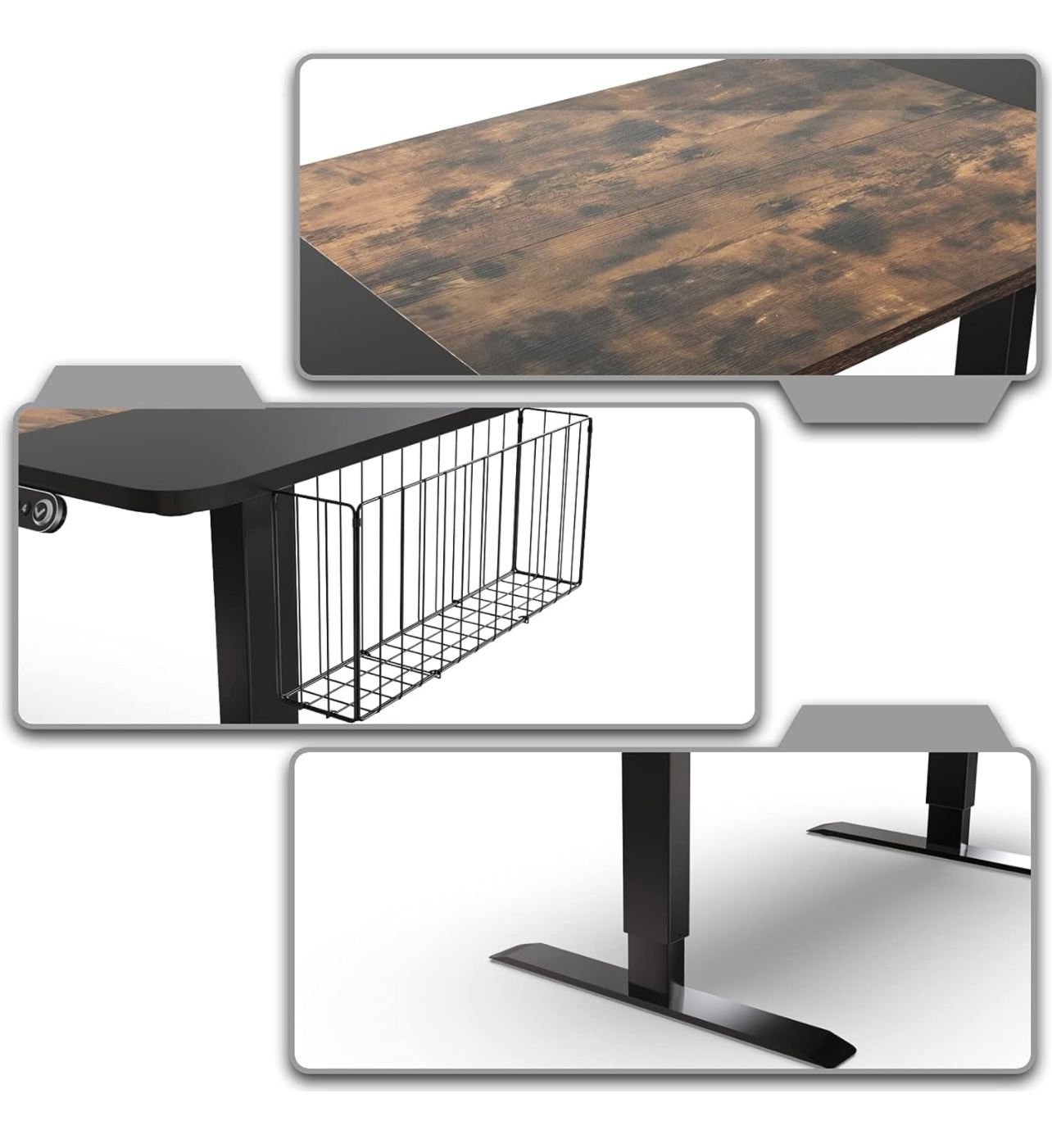 Electriac Height Adjustable Standing Desk, 55 x 24 Inch - photo 5