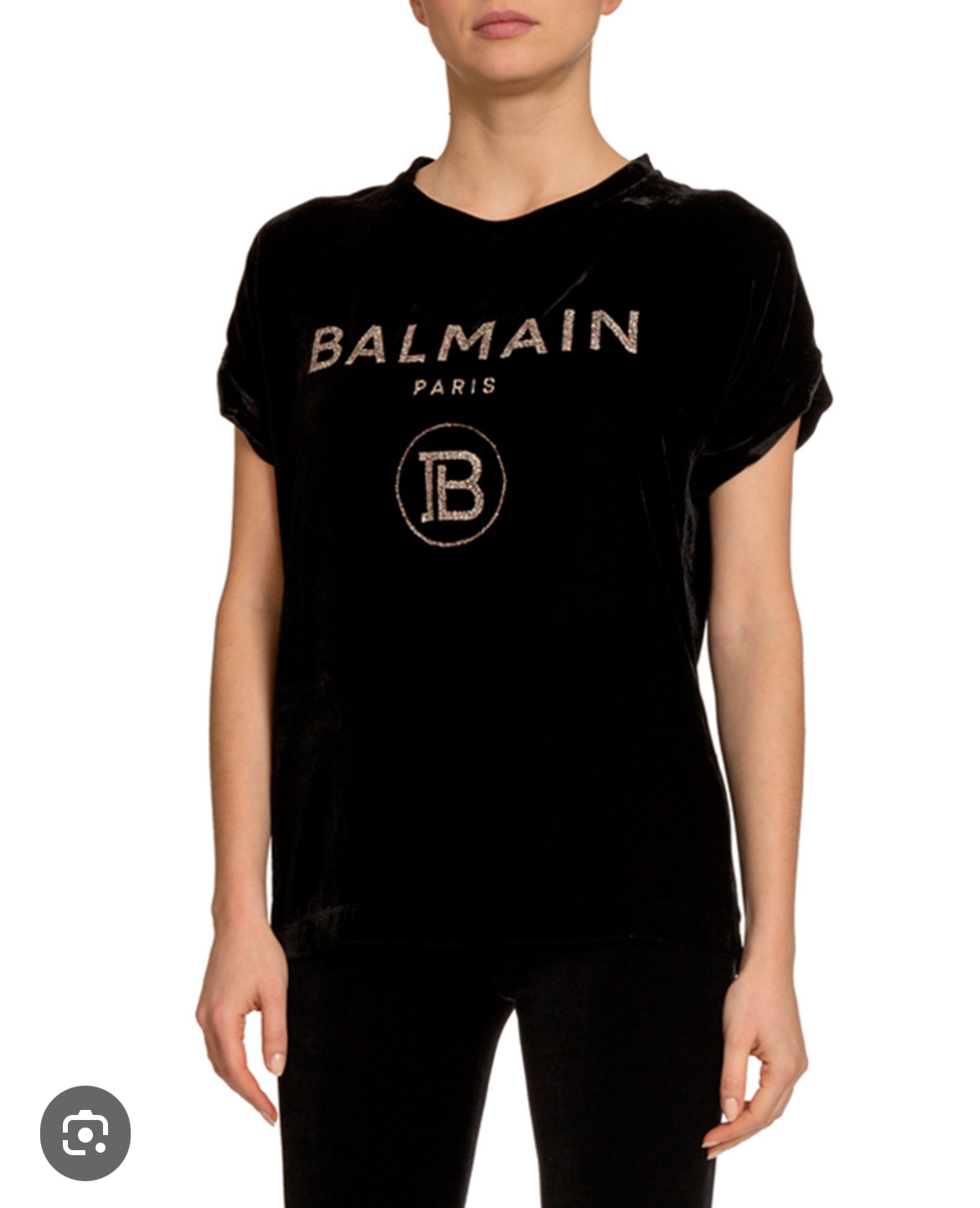BALMAIN velvet glittered logo image indicator(8)