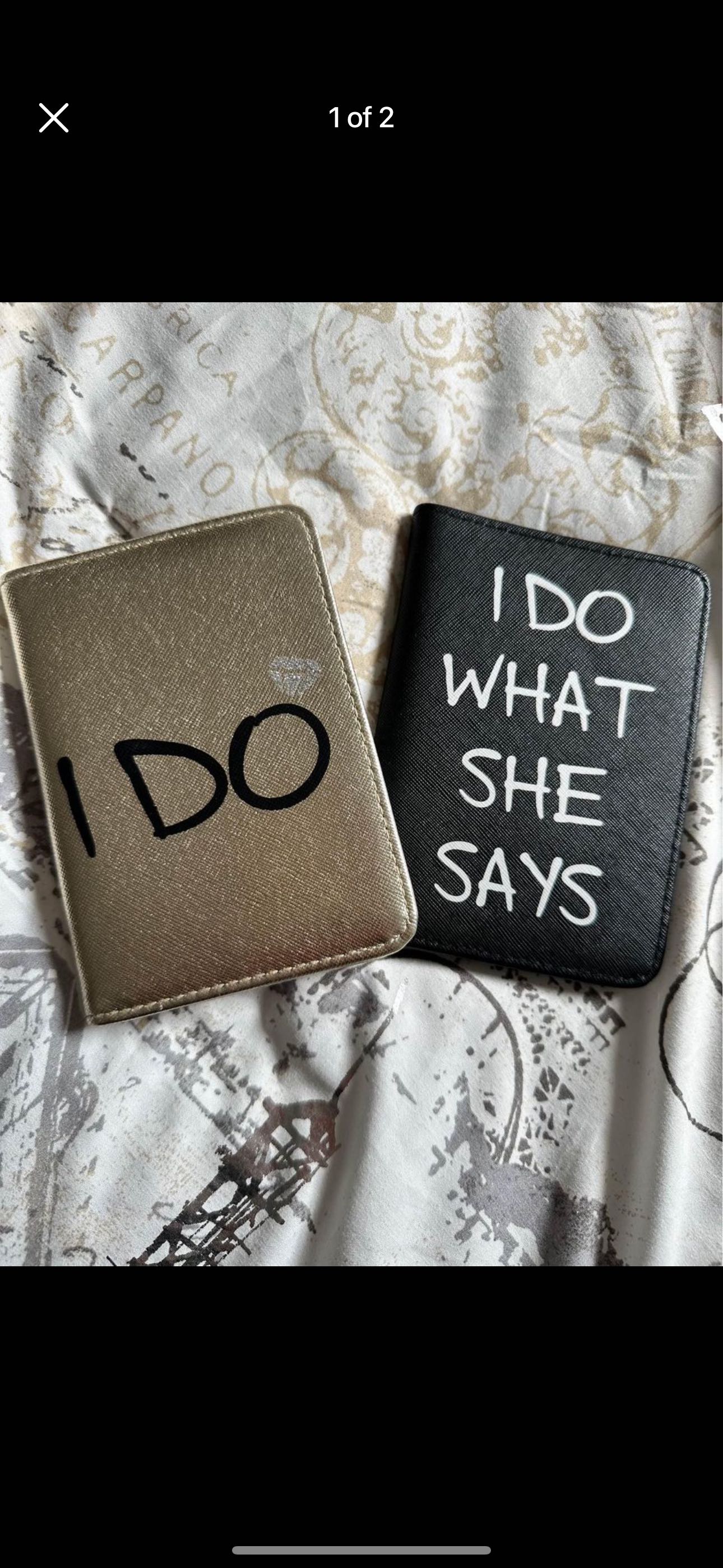 Bride And Groom Passport Case thumbnail