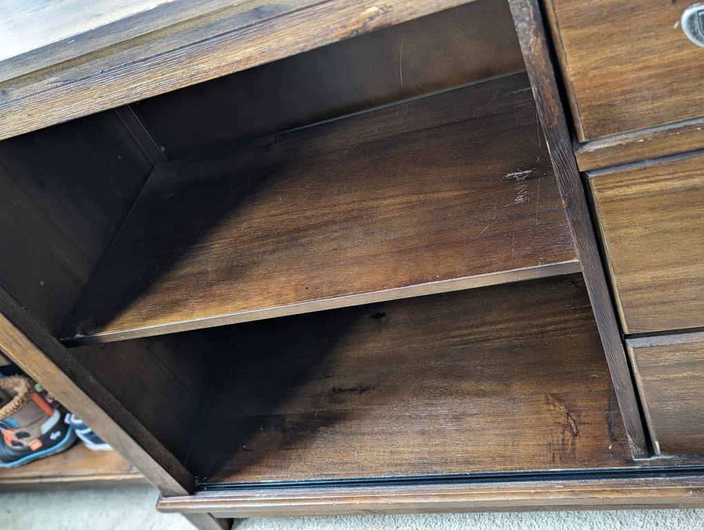 Dark wood dresser with detachable mirror. - photo 4