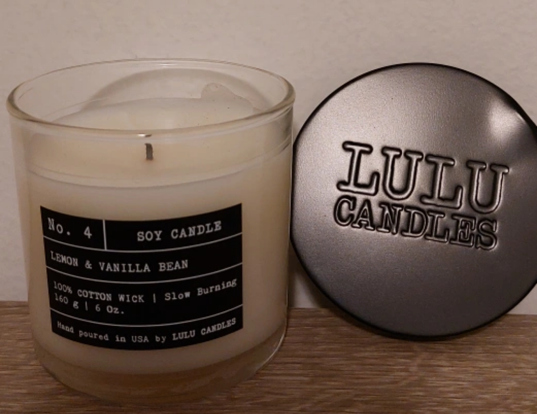 Lemon and Vanilla Bean Soy Candle