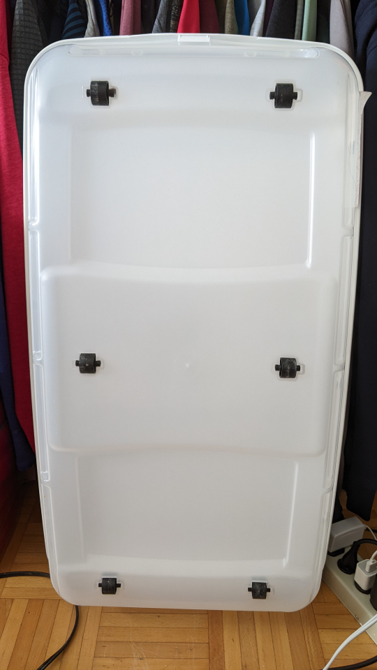 under the bed rolling stackable storage container with lid image indicator(3)