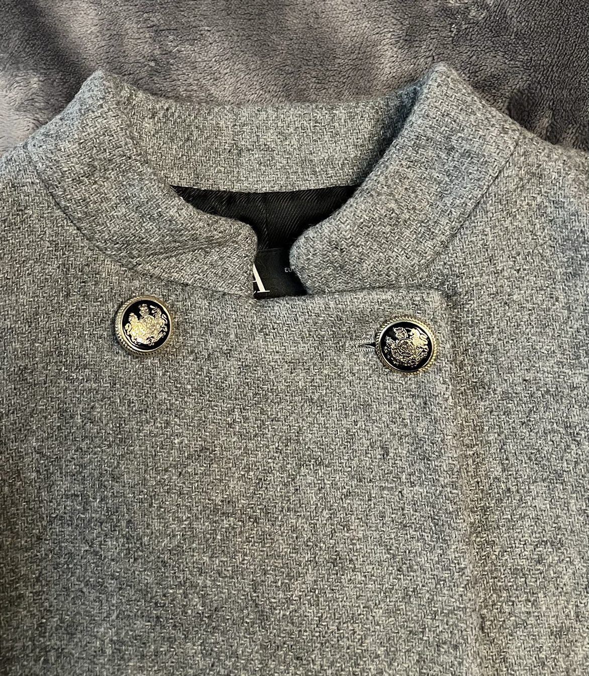 Zara double breasted military style coat like NEW - photo 2