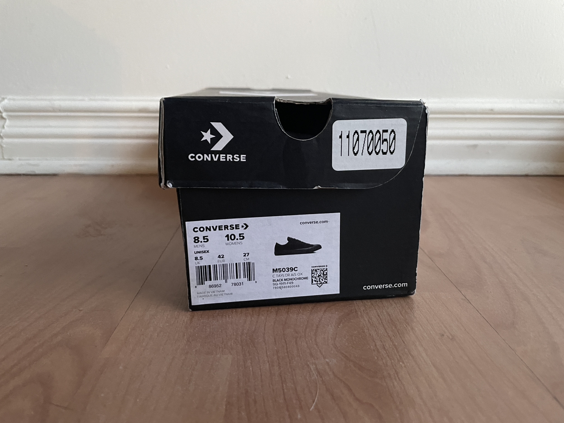 NEW converse sneakers chuck taylor black monochrome image indicator(2)