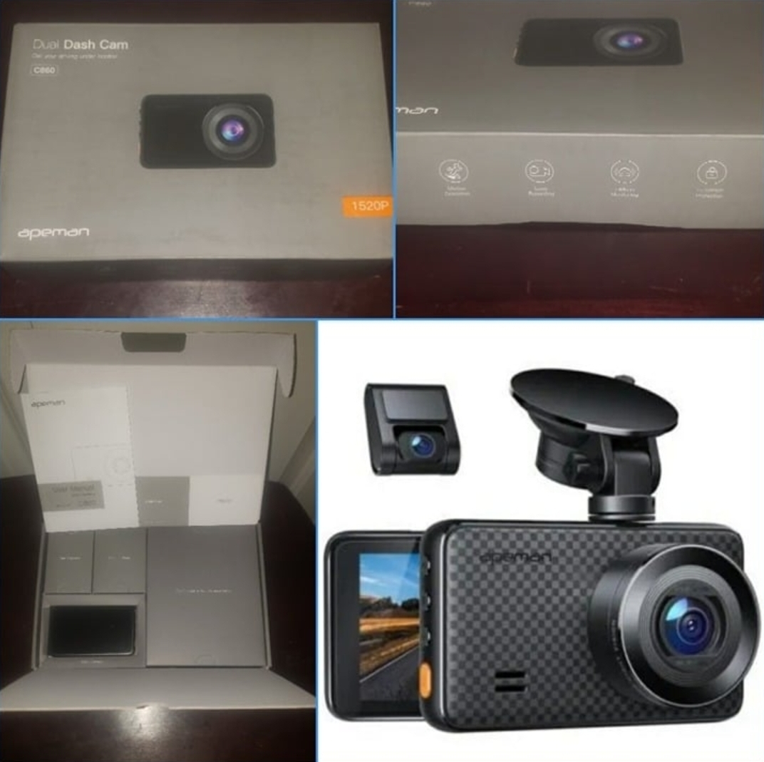 APEMAN C860 DUAL DASH CAM PARKING MONITOR