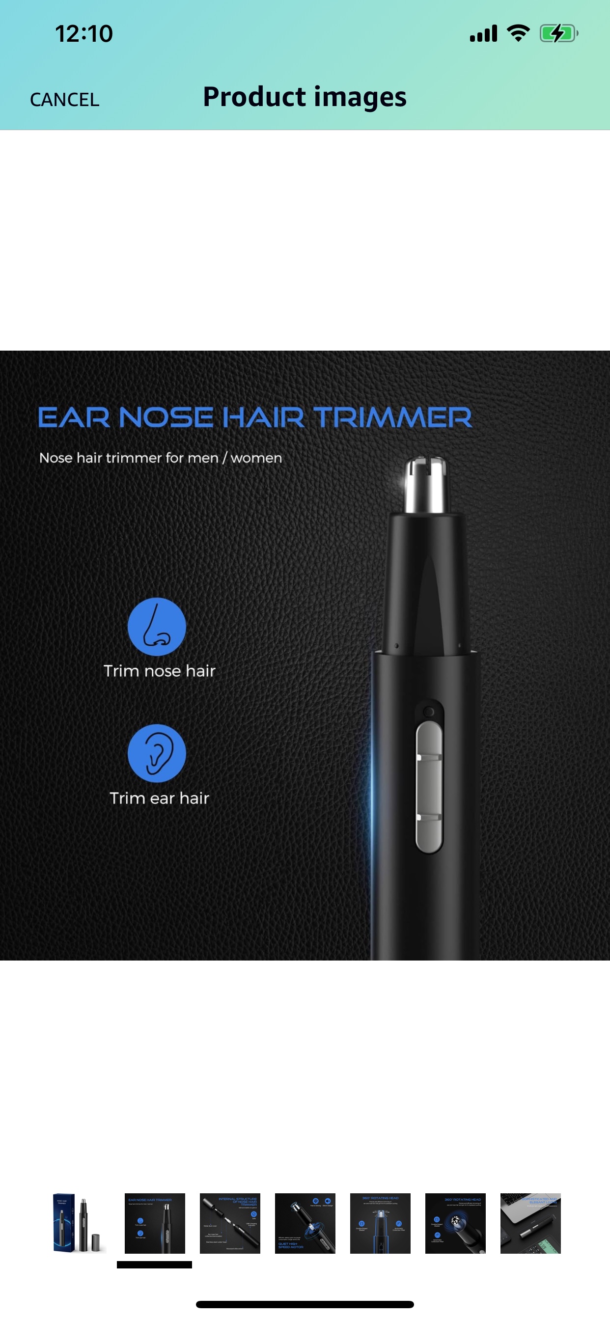 Brand new Rechargeable Nose Hair Trimmer for Men Women,3 in 1 image indicator(6)