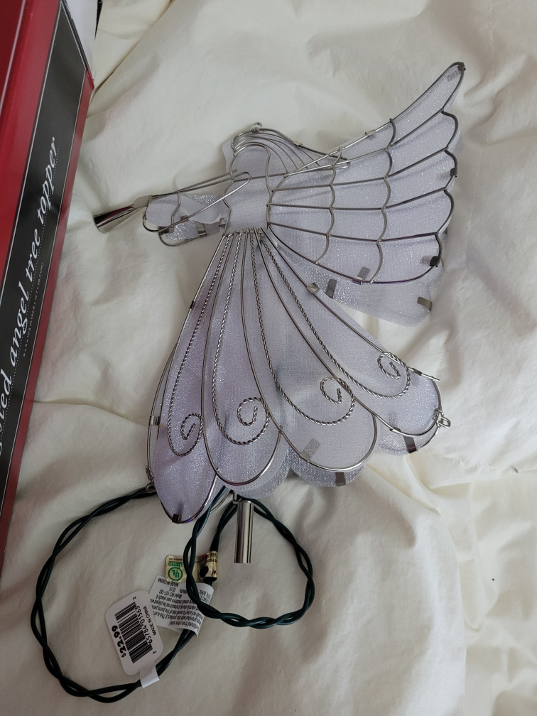 New - Lighted Angel Tree Topper - photo 2