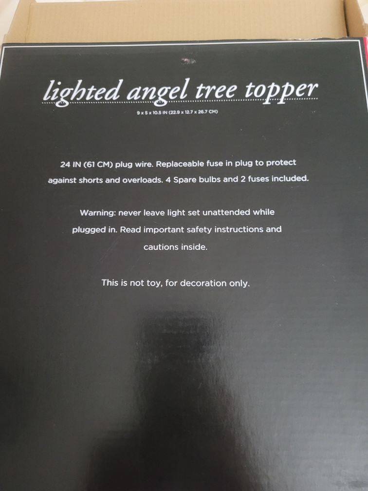 New - Lighted Angel Tree Topper - photo 3
