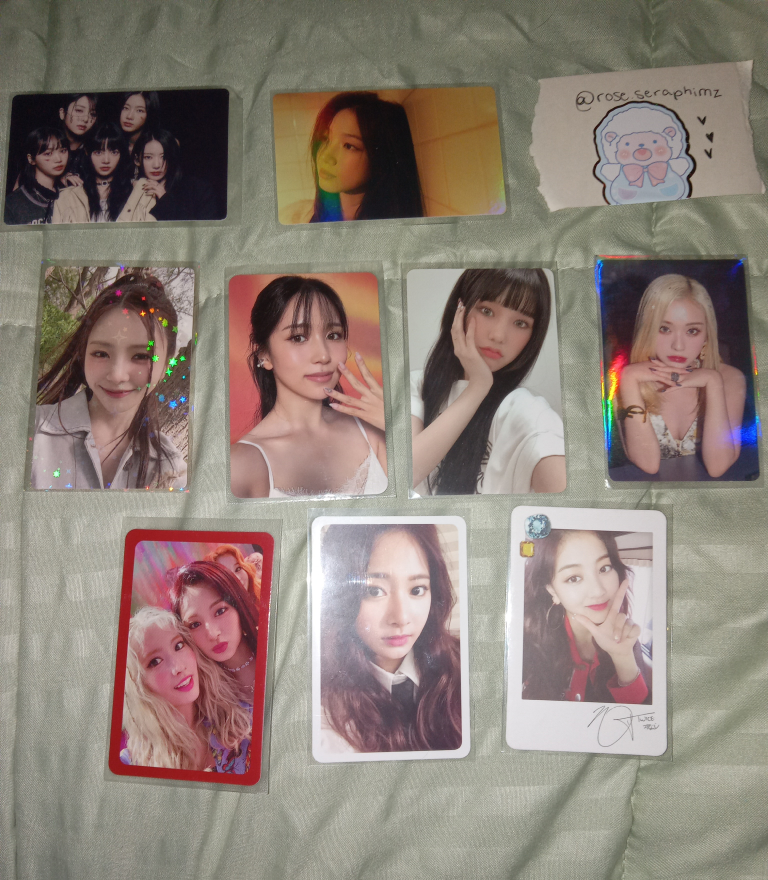 MISC KPOP PHOTOCARDS (le sserafim, dreamcatcher twice)