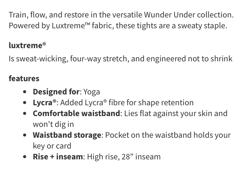 Ladies lululemon Wunder Under High-Rise Tights - photo 4