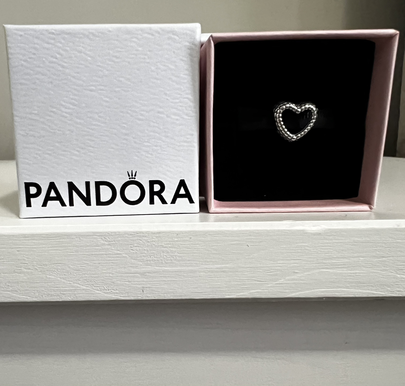 Pandora Beaded Open Heart Charm thumbnail