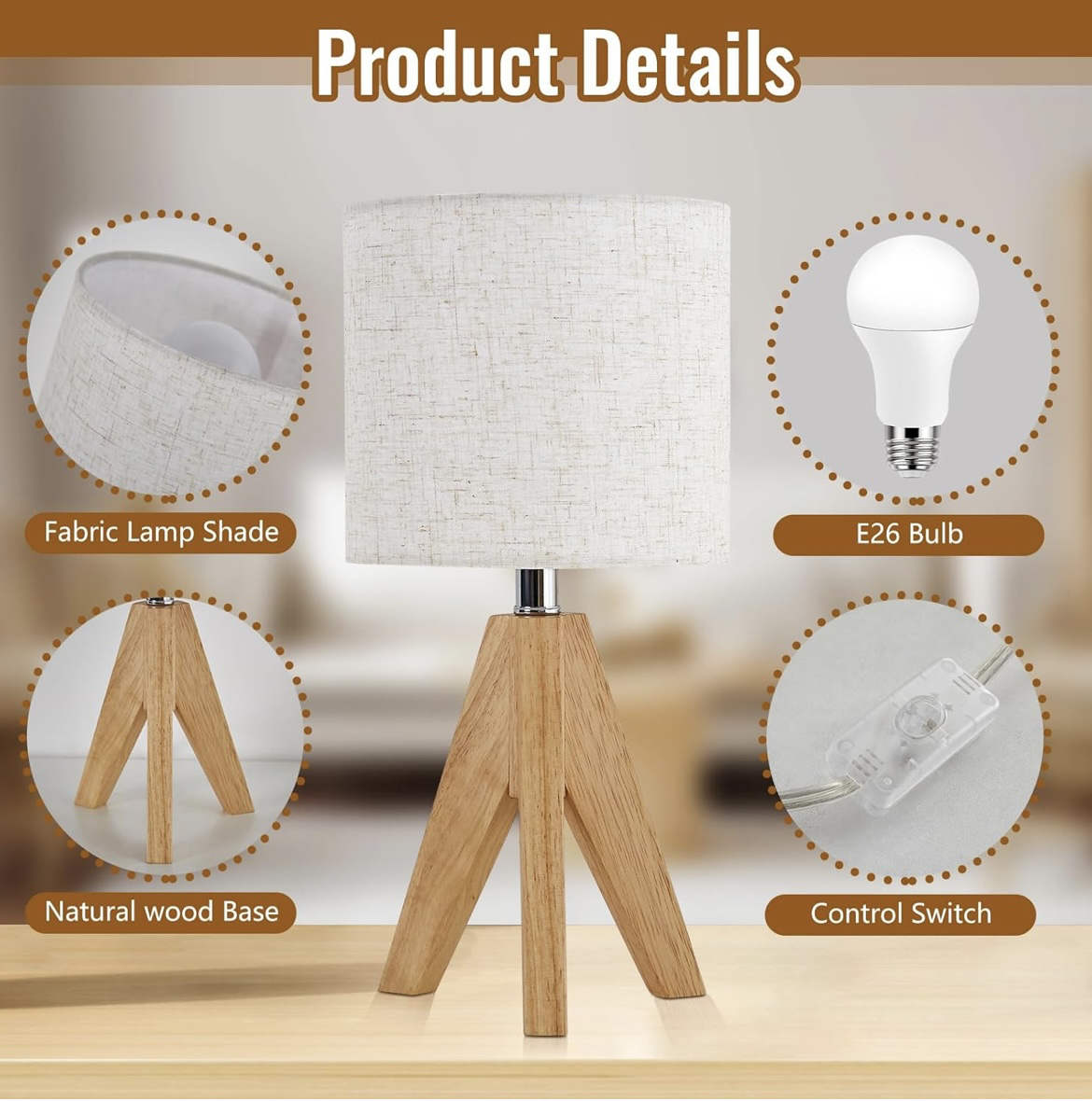 Table lamp (2-pack) image indicator(4)