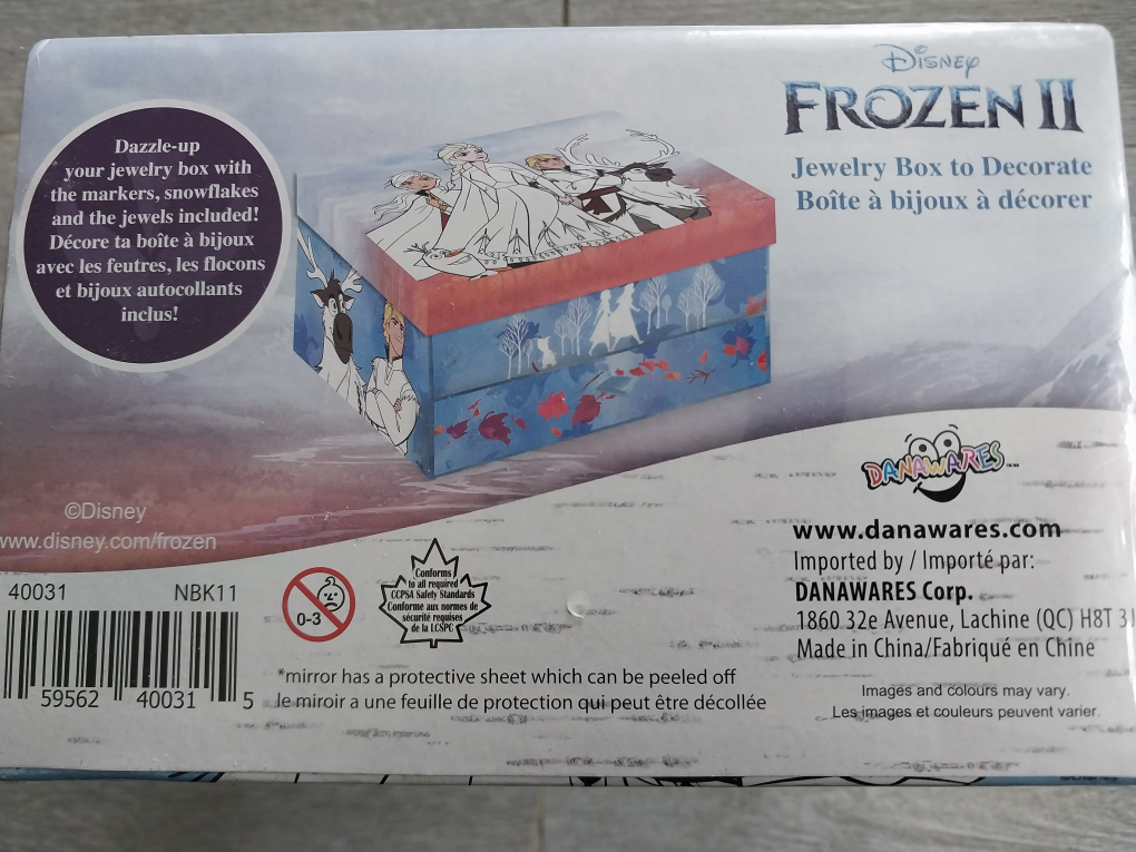 🆕️Frozen II Jewelry Box to decorate. Brand new. Non-negotiable. image indicator(2)