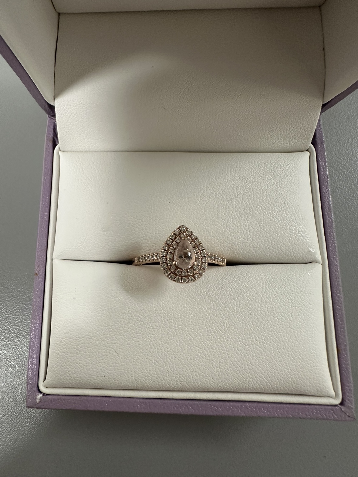Rose gold ring