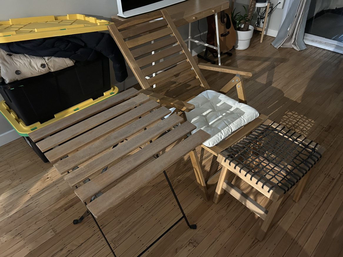 Ikea patio set - photo 2