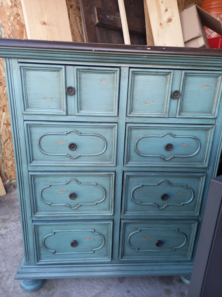 wood deco dresser