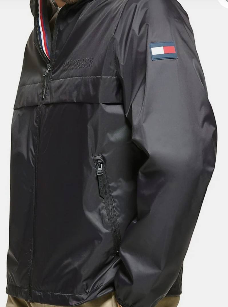 Tommy Hilfiger Hooded Rain Jacket XL Brand New