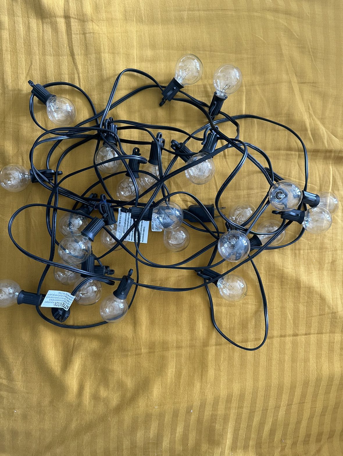 Outdoor LED String Lights 25 ft 13 bulbs