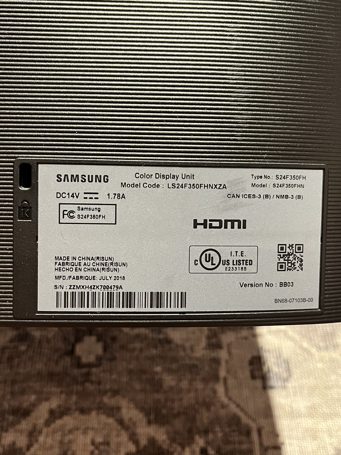 Samsung Monitor 21.5” image indicator(2)