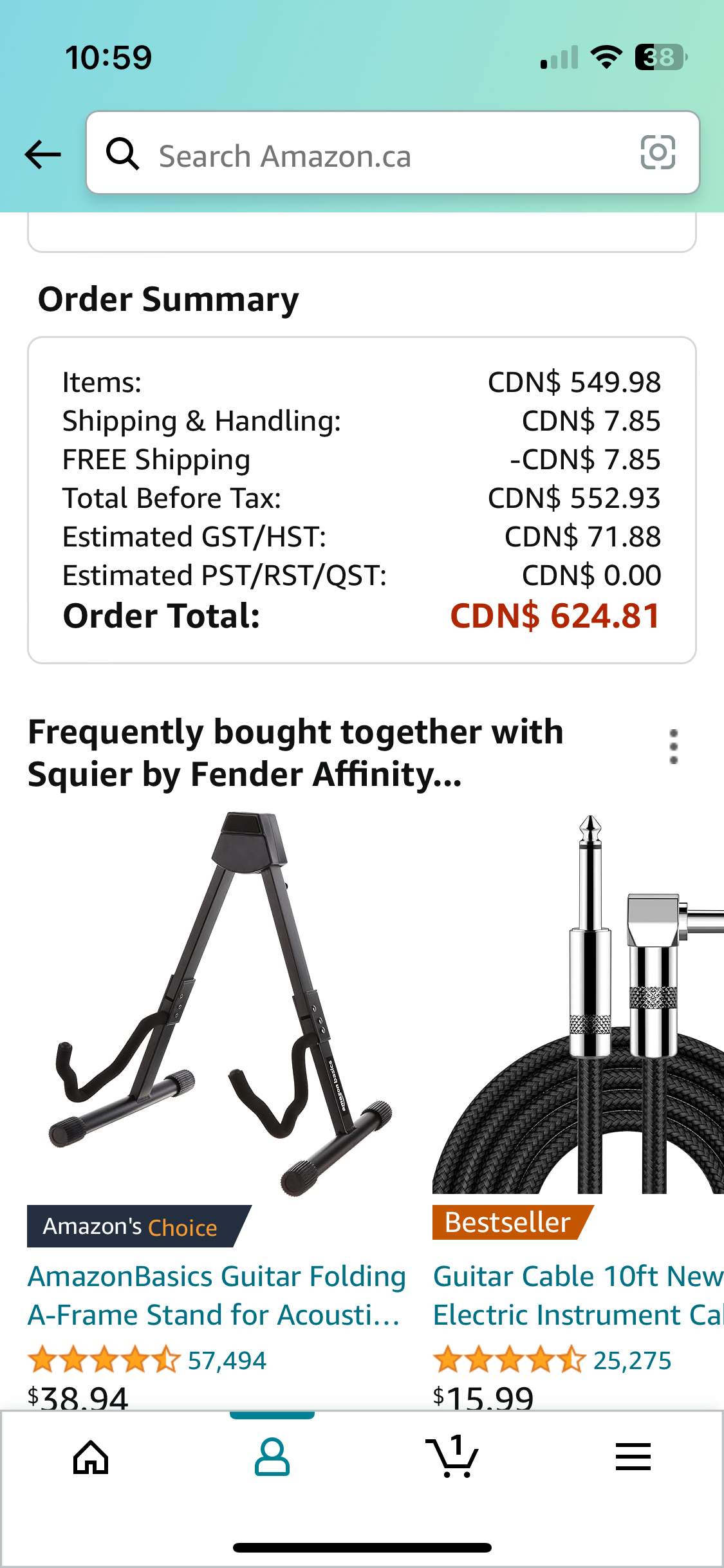 Electric guitar and amp image indicator(3)