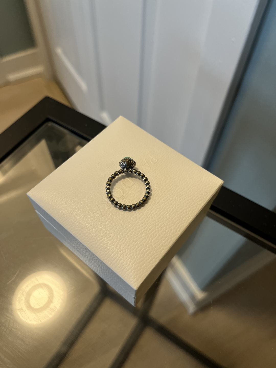 Pandora turquoise ring with box image indicator(4)