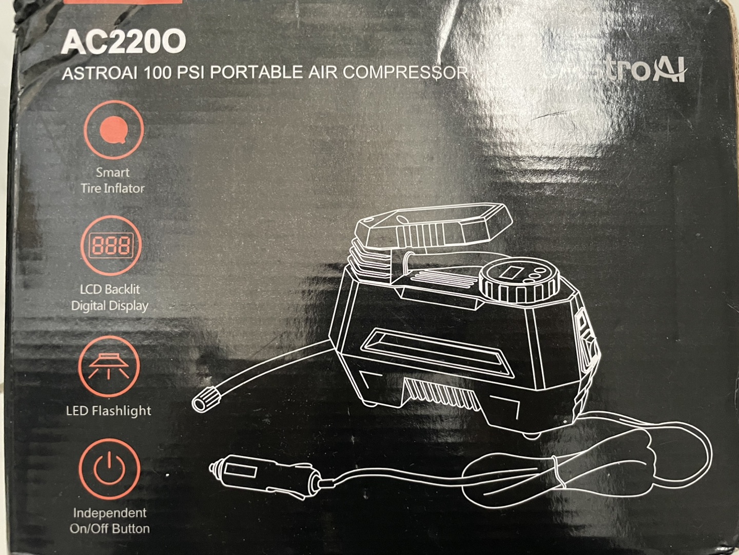 Astro AI tire inflator air pump - photo 4
