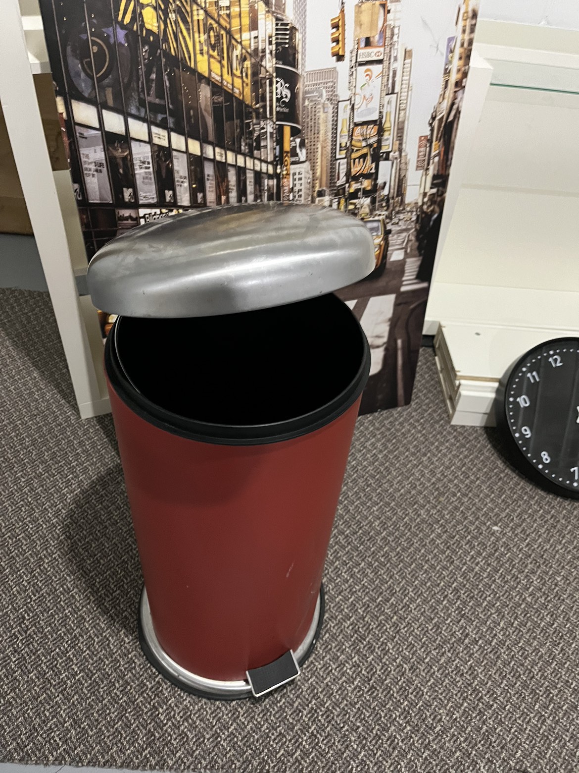 Red garbage bin thumbnail