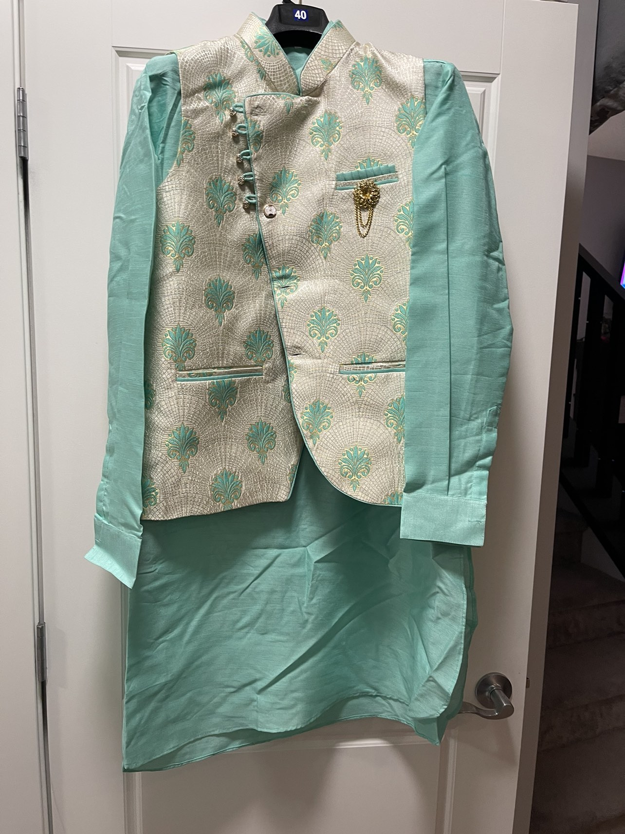 Fancy three piece kurta set - photo 2