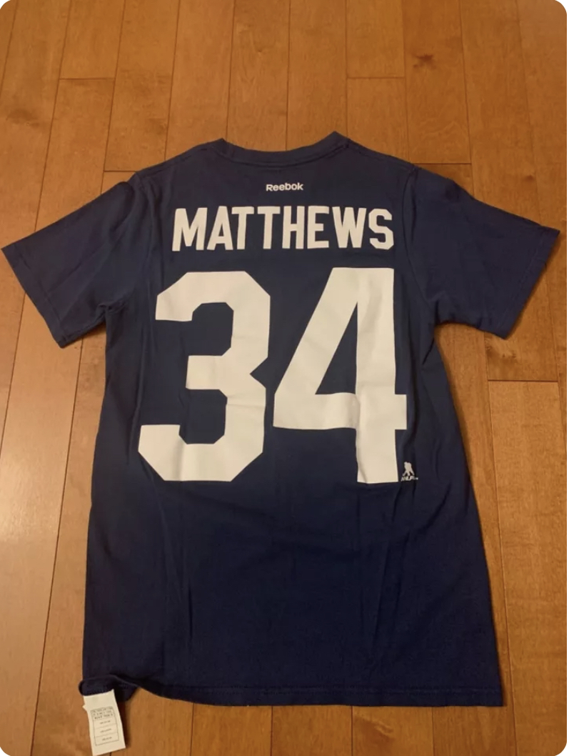 Reebok #34 Auston Matthews NHL T-Shirt Adult Size Small - photo 2