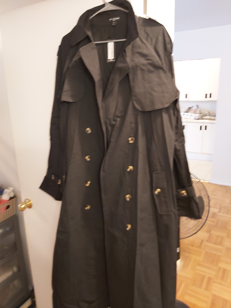 tall belted trench coat thumbnail