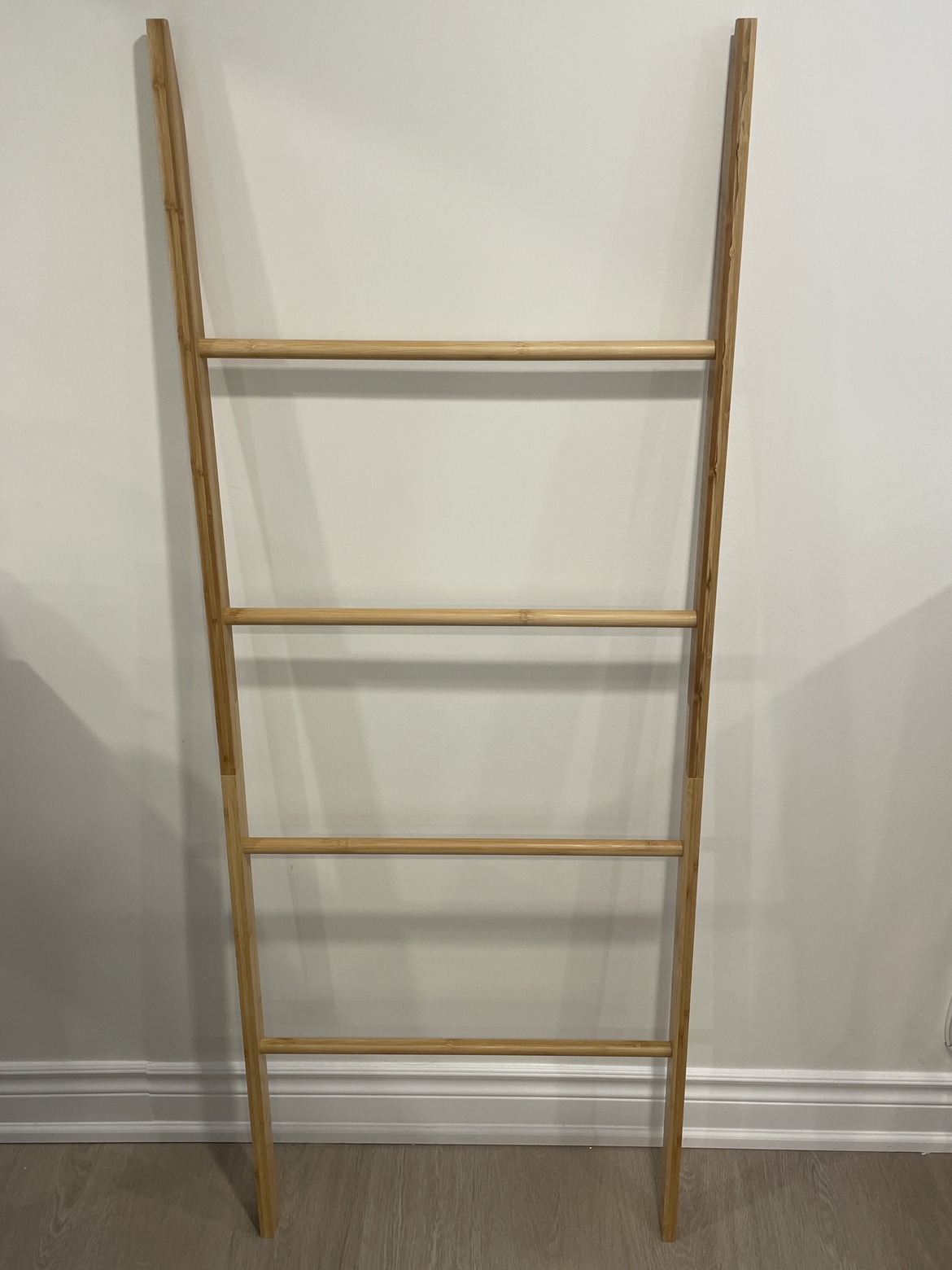 Navaris Bamboo Towel Ladder