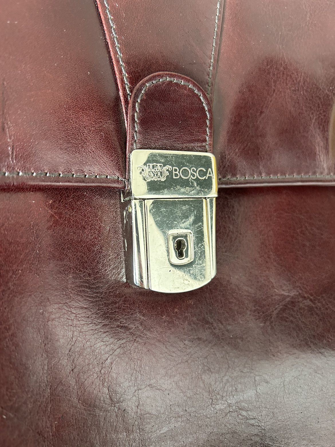 Authentic Bosca Briefcase *with key* image indicator(2)