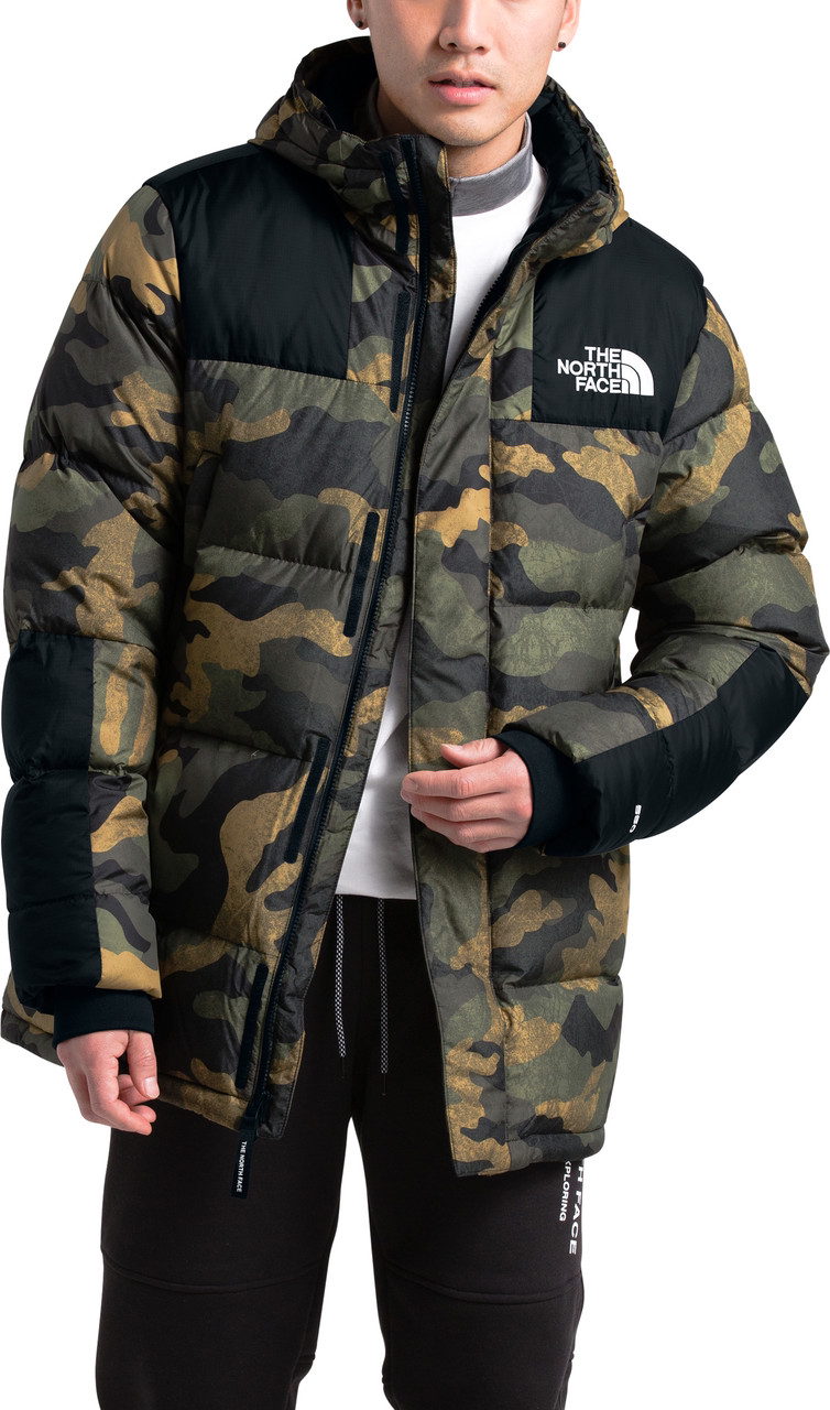 Medium North Face Deptford Down Jacket Olive Green Camo thumbnail