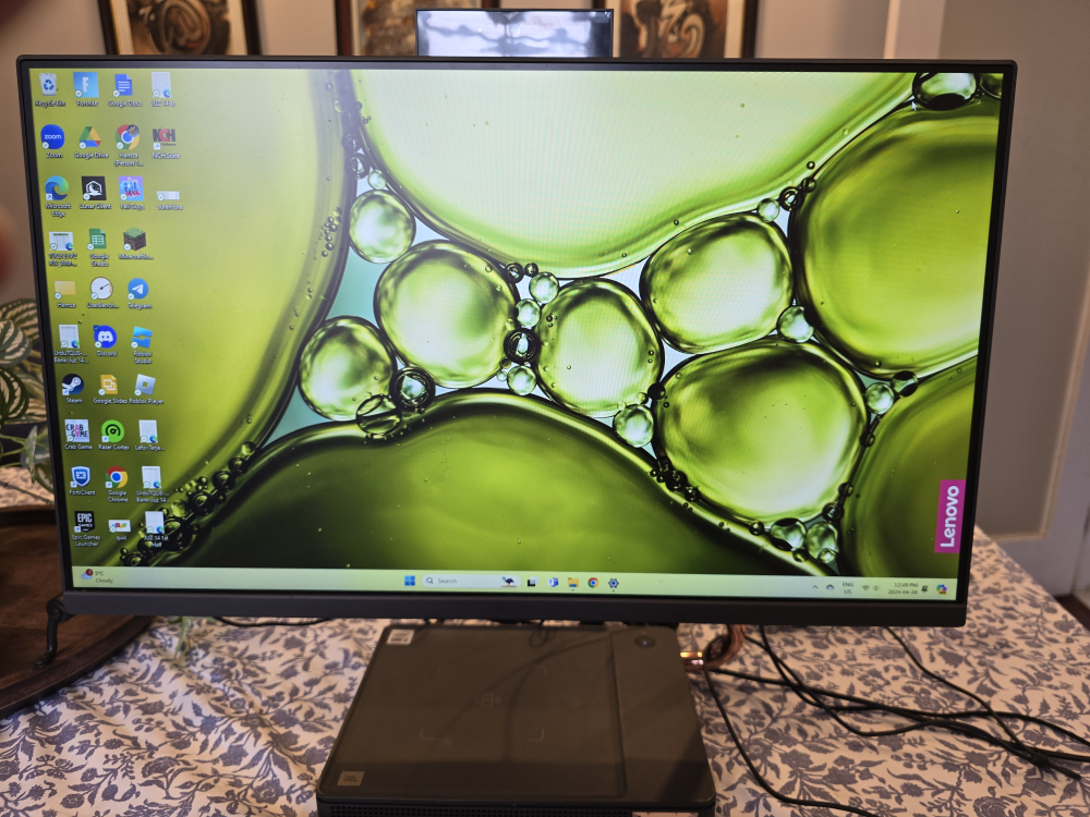 Lenovo All in one PC desktop- 24 inch touch screen monitor thumbnail