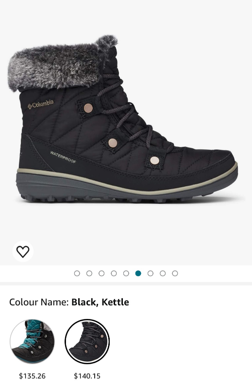 BNWT Columbia Women's Heavenly Shorty Omni-heat Snow Boot image indicator(4)