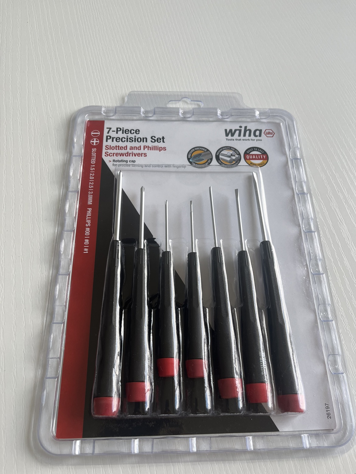 Precision Slotted,  Phillips Screwdriver Set