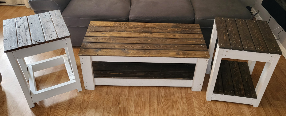 rustic coffee table set - photo 2
