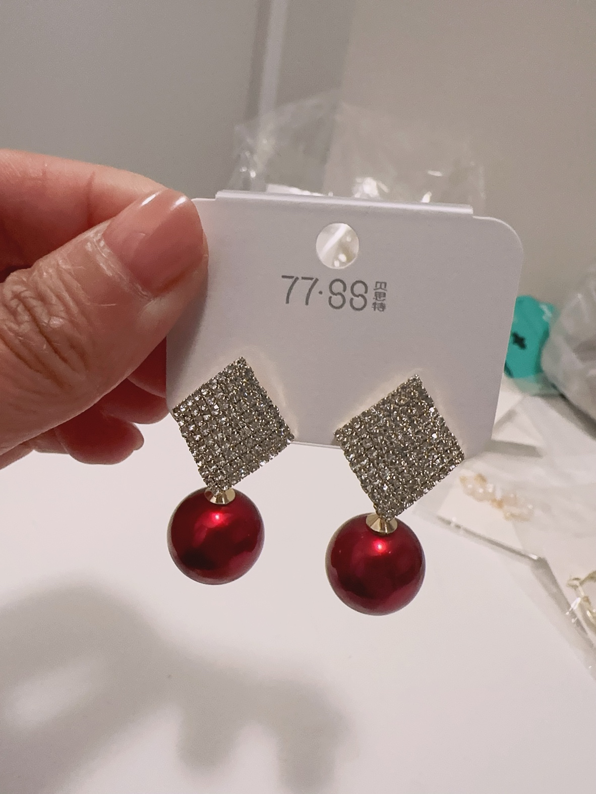 Drop earrings