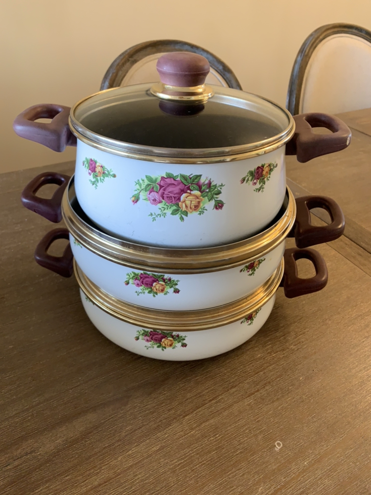 Royal Albert old country roses set of 3 cookware - photo 2