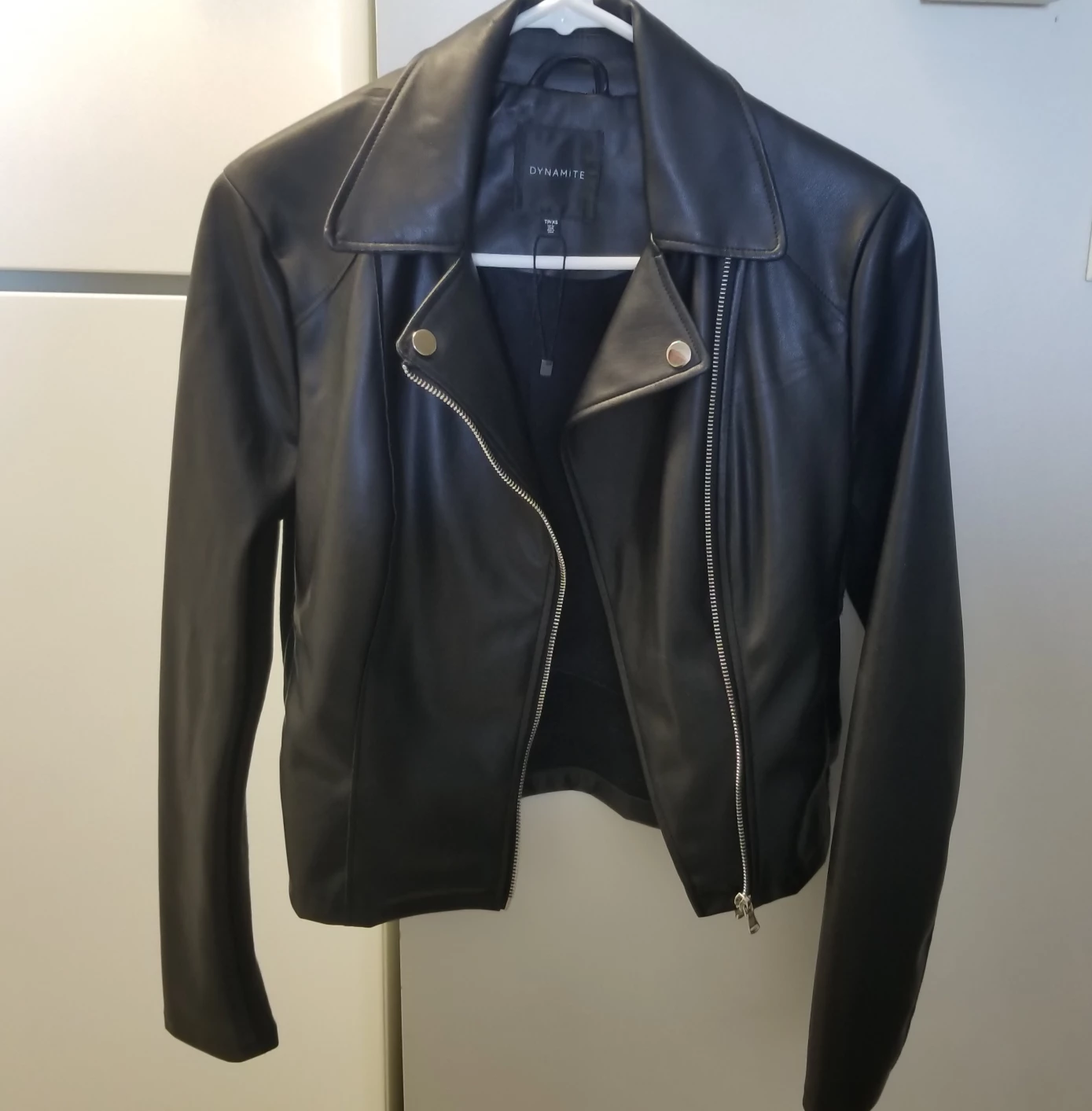 Faux Leather Jacket Women, Moto Biker / Moto Blazer Vegan image indicator(5)