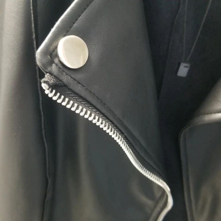 Faux Leather Jacket Women, Moto Biker / Moto Blazer Vegan image indicator(6)