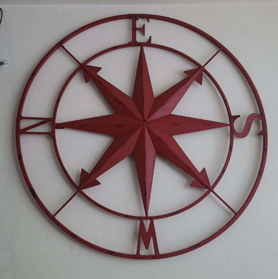 Compass Rose - Wall Decor - Perfect for Cottage thumbnail