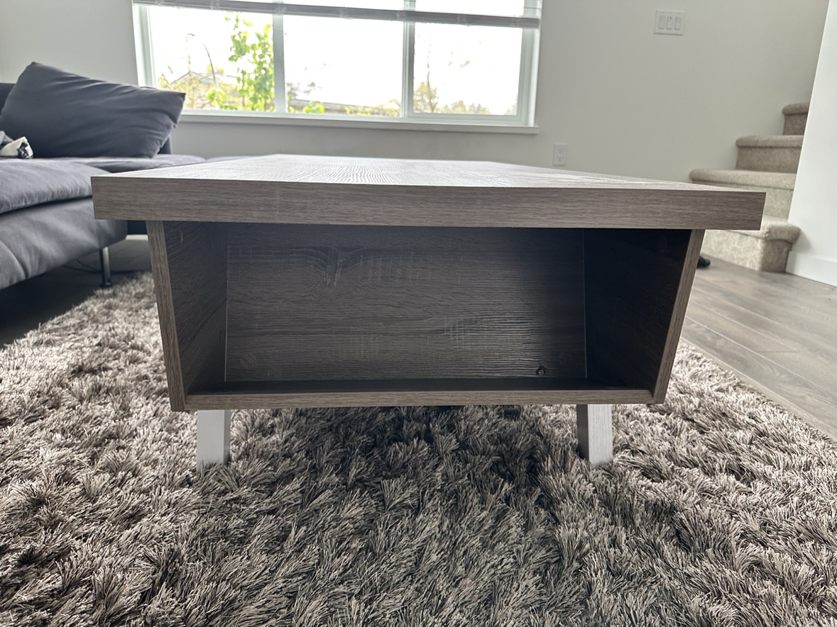 Coffee Table - Light Brown and White - photo 2