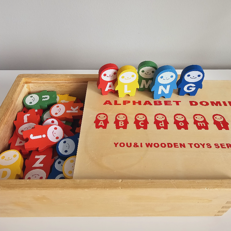 Wooden Alphabet Domino 104pcs image indicator(2)
