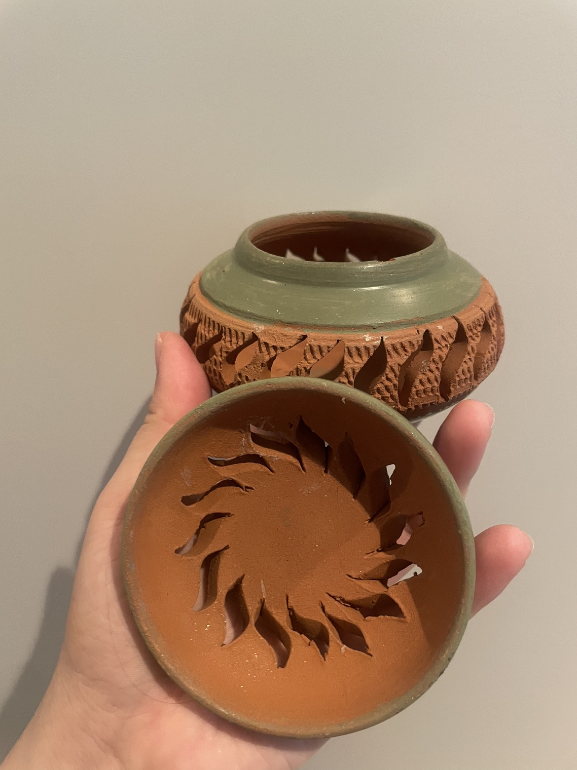 Clay tealight holder - photo 2