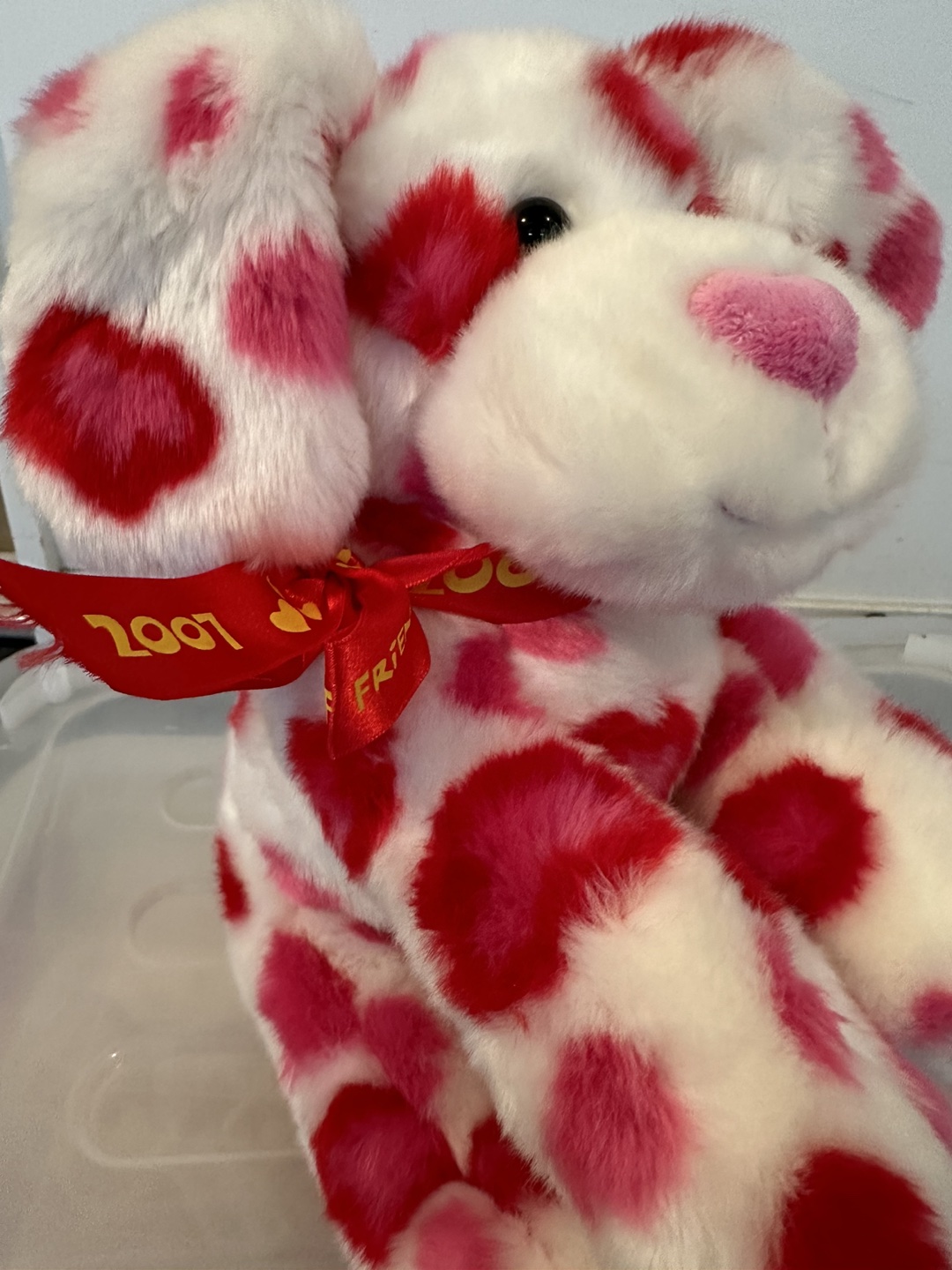 Valentine Red Hearts Build-A-Bear Stuffed Toy Puppy image indicator(5)