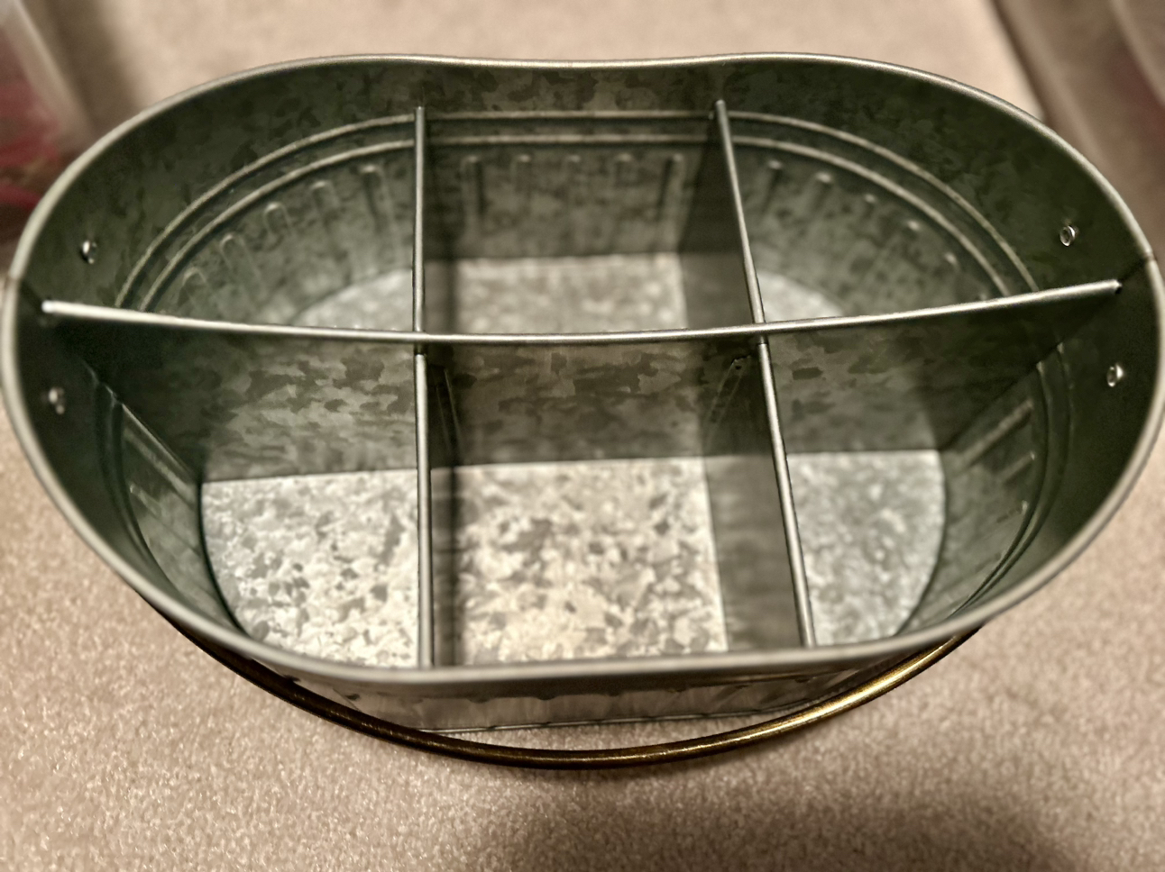 Metal Bucket/Organizer