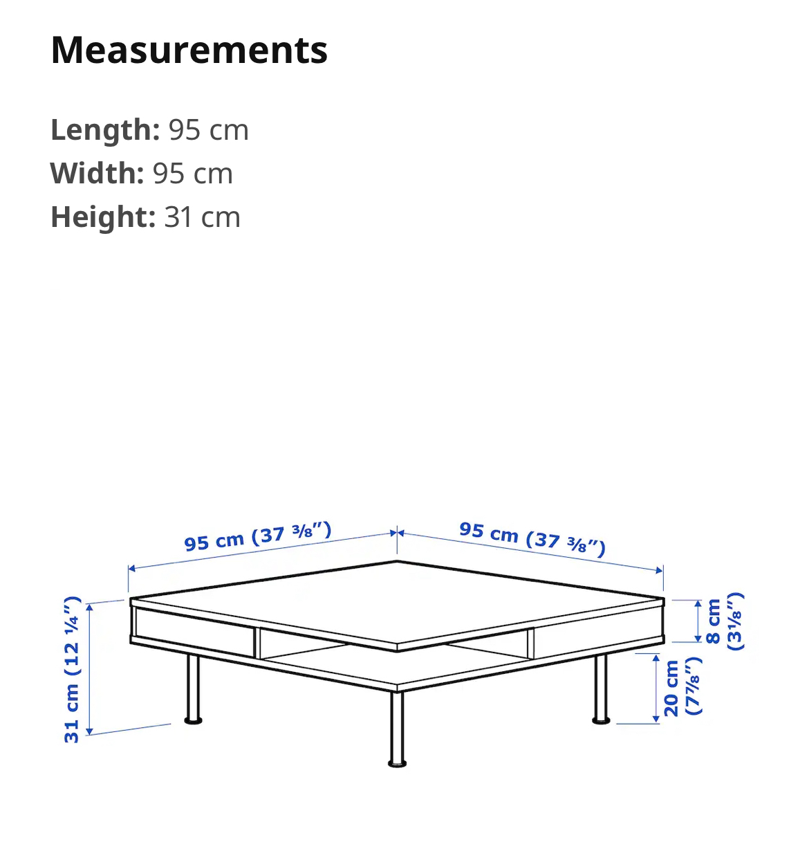 Coffee Table (IKEA Tofteryd High Gloss Coffee Table) - photo 3